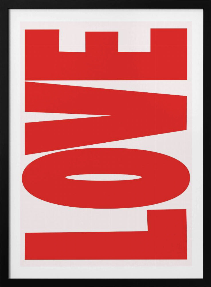Vetgedrukte rode boodschap | Poster