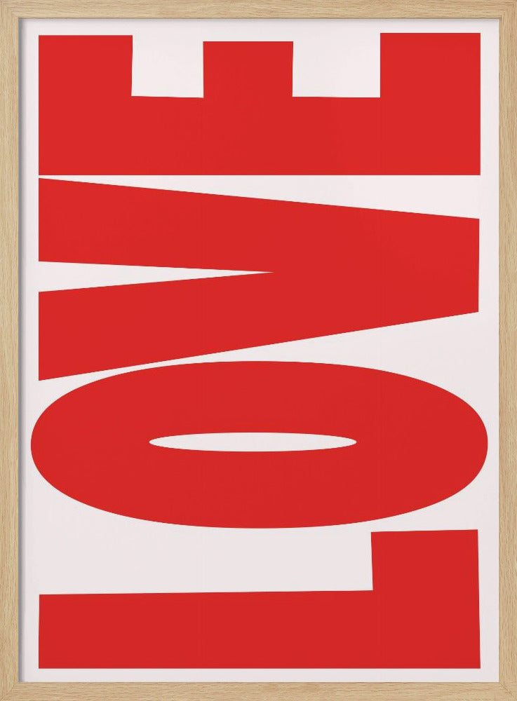 Vetgedrukte rode boodschap | Poster
