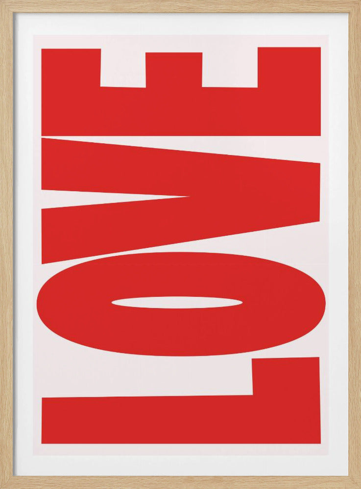 Vetgedrukte rode boodschap | Poster