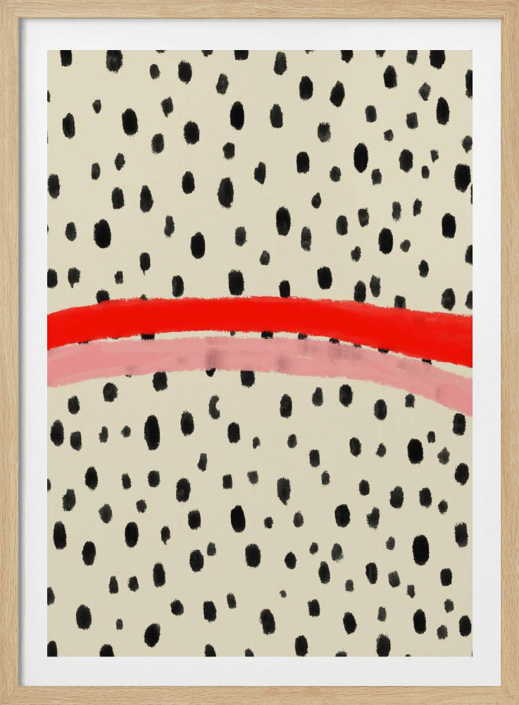 Zwarte stippenpatronen | Poster