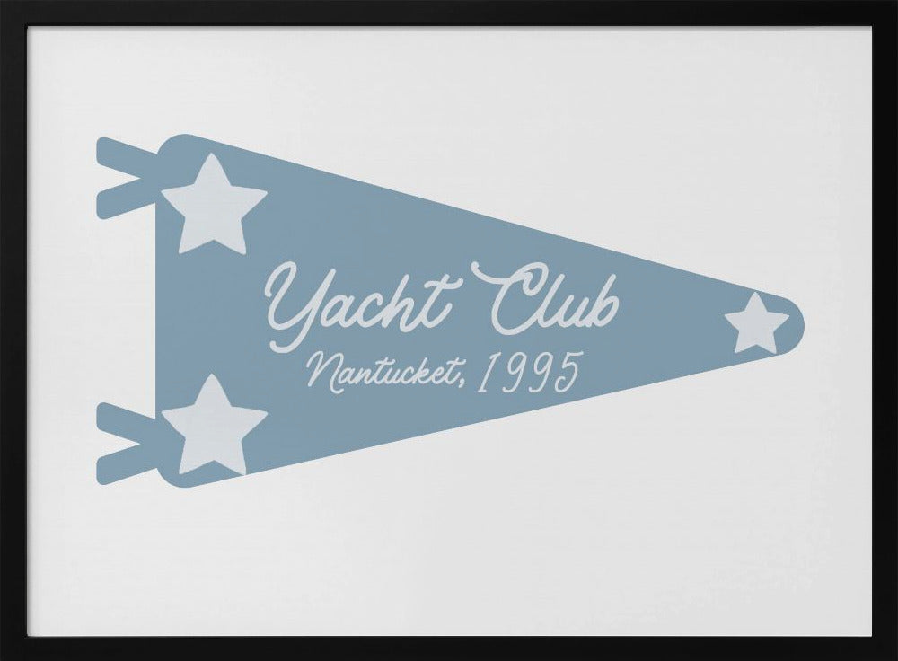 Yacht Club Blauwe Wimpel | Poster