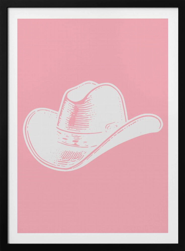 Roze cowboyhoed | Poster