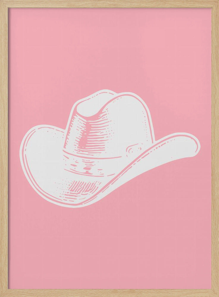 Roze cowboyhoed | Poster