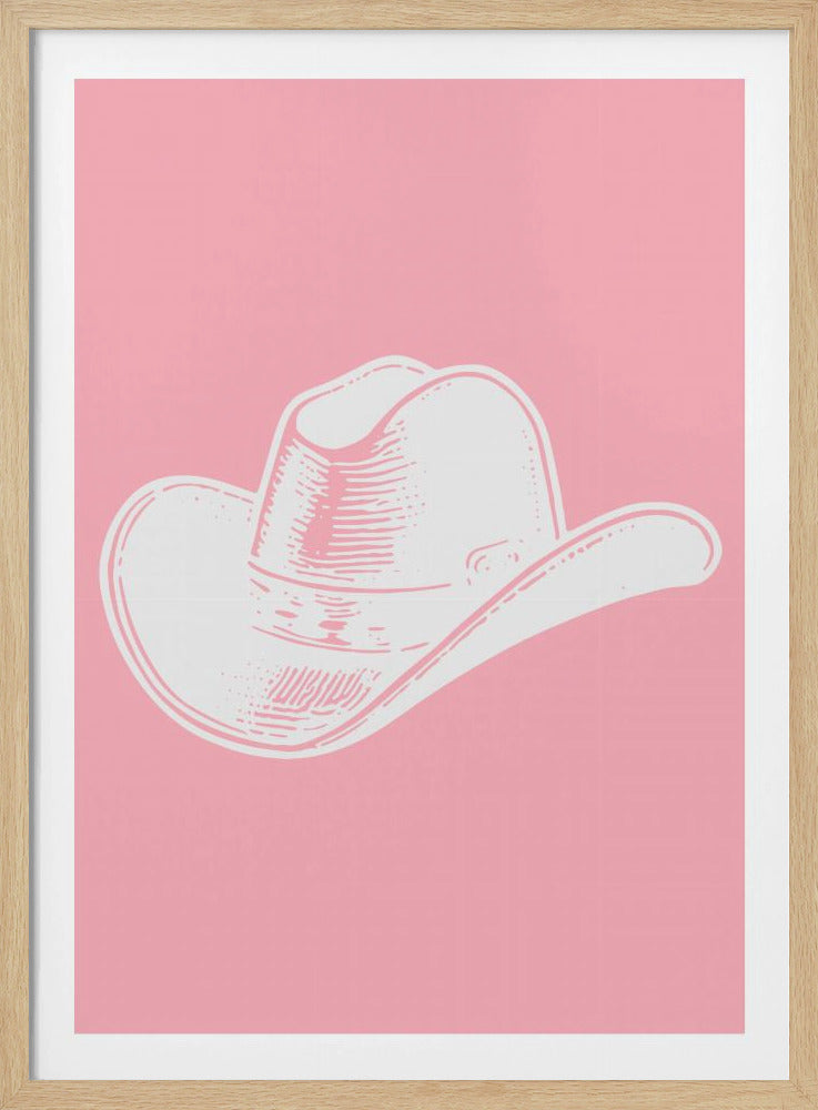 Roze cowboyhoed | Poster