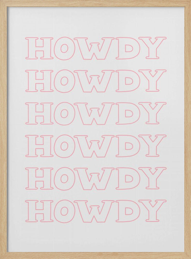 Roze Howdy | Poster