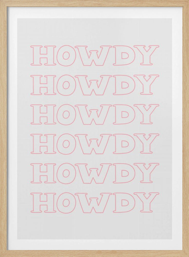 Roze Howdy | Poster