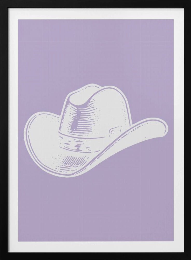 Paarse cowboyhoed | Poster