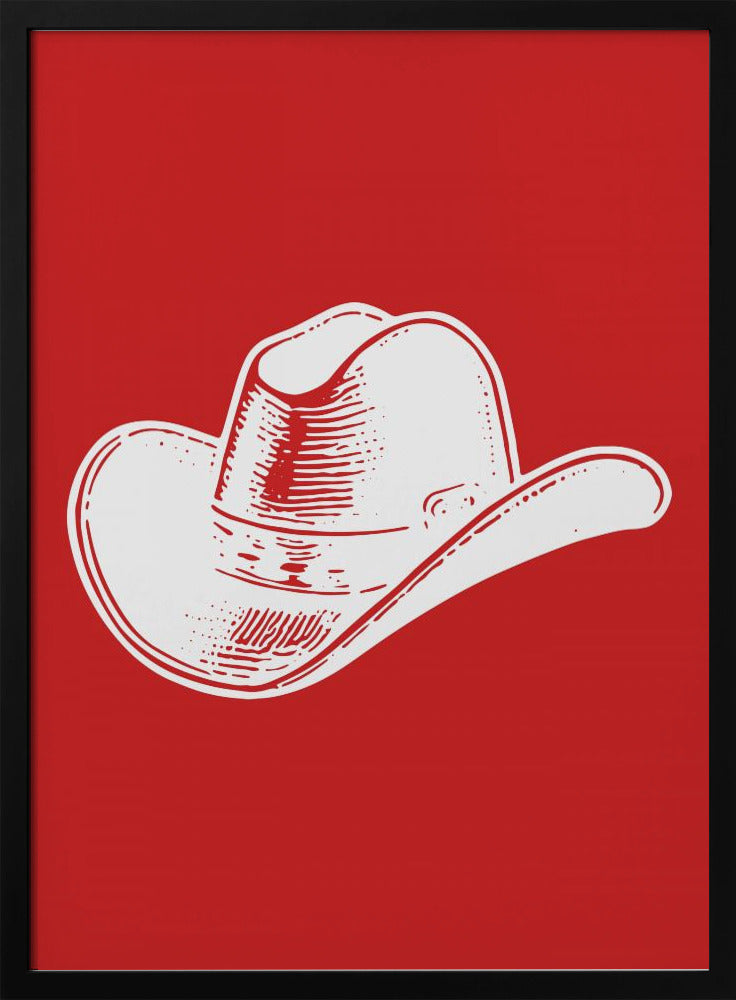 Rode cowboyhoed | Poster