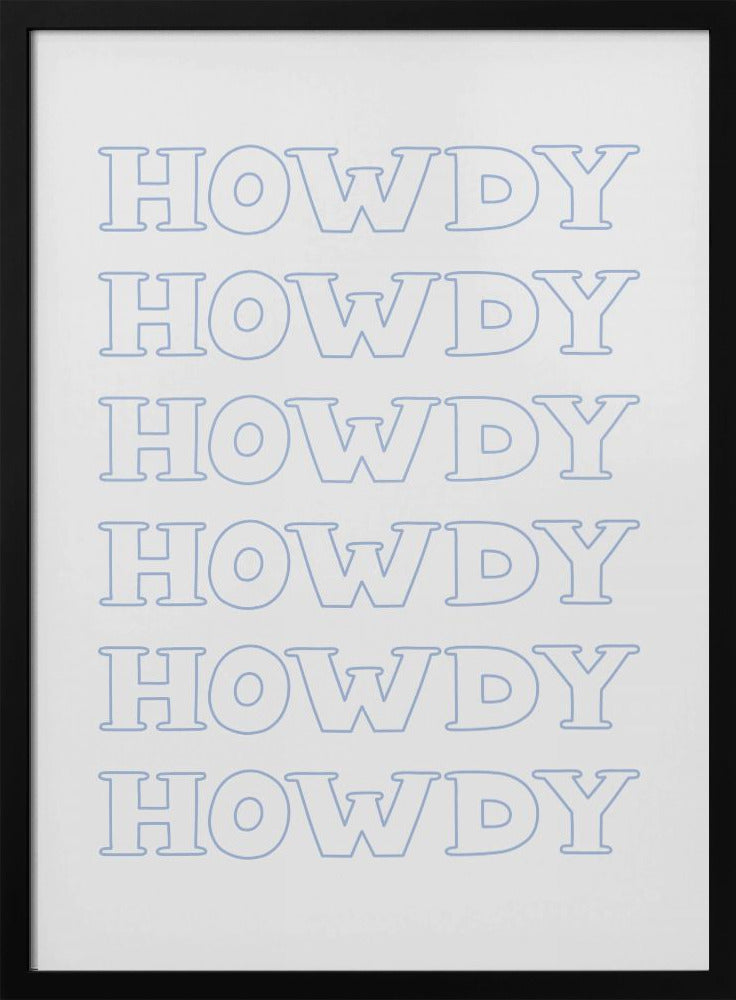 Blauwe Howdy | Poster