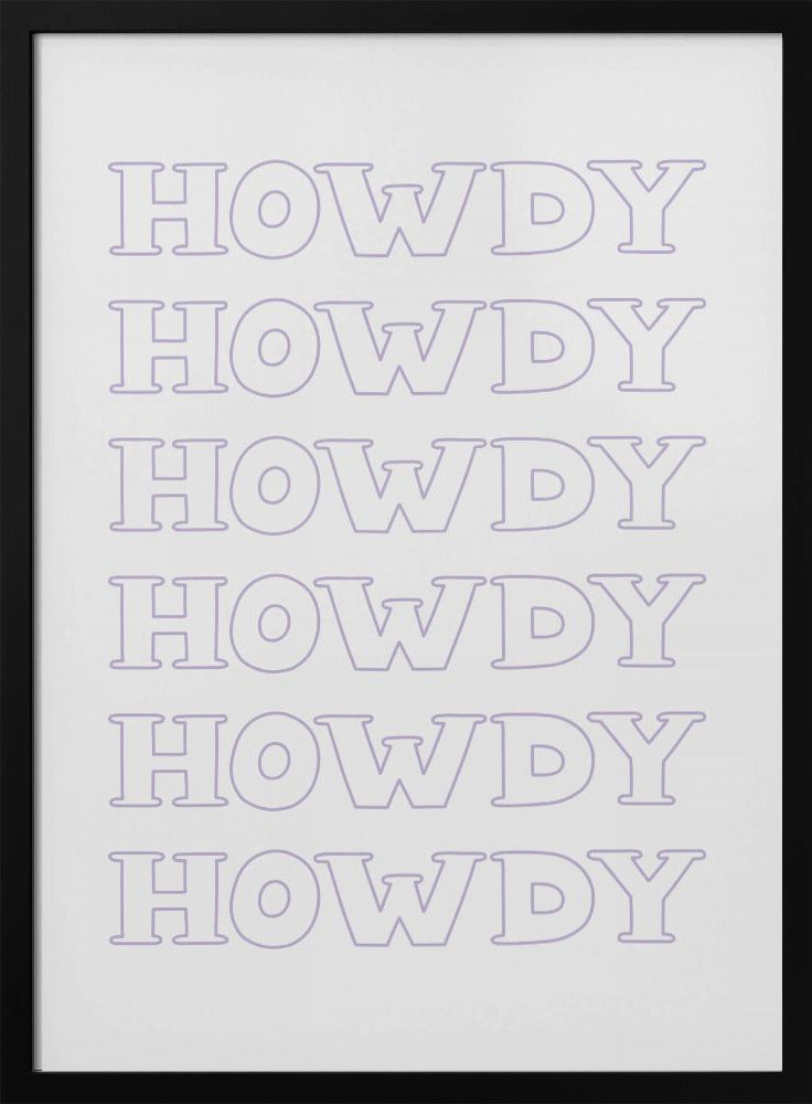 Paarse Howdy | Poster