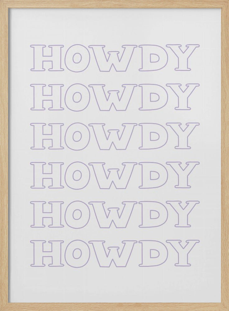 Paarse Howdy | Poster