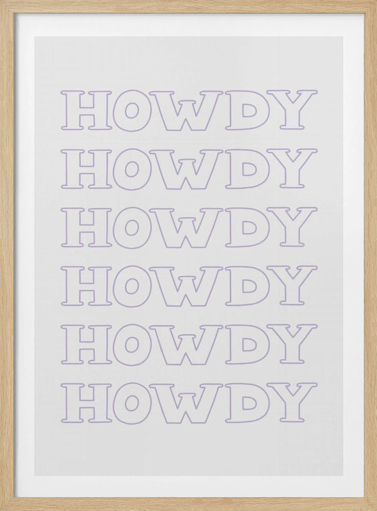 Paarse Howdy | Poster