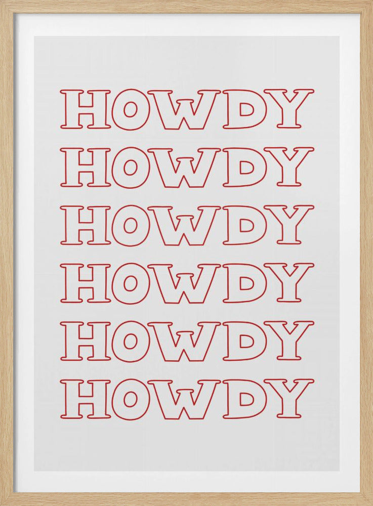 Rode Howdy | Poster