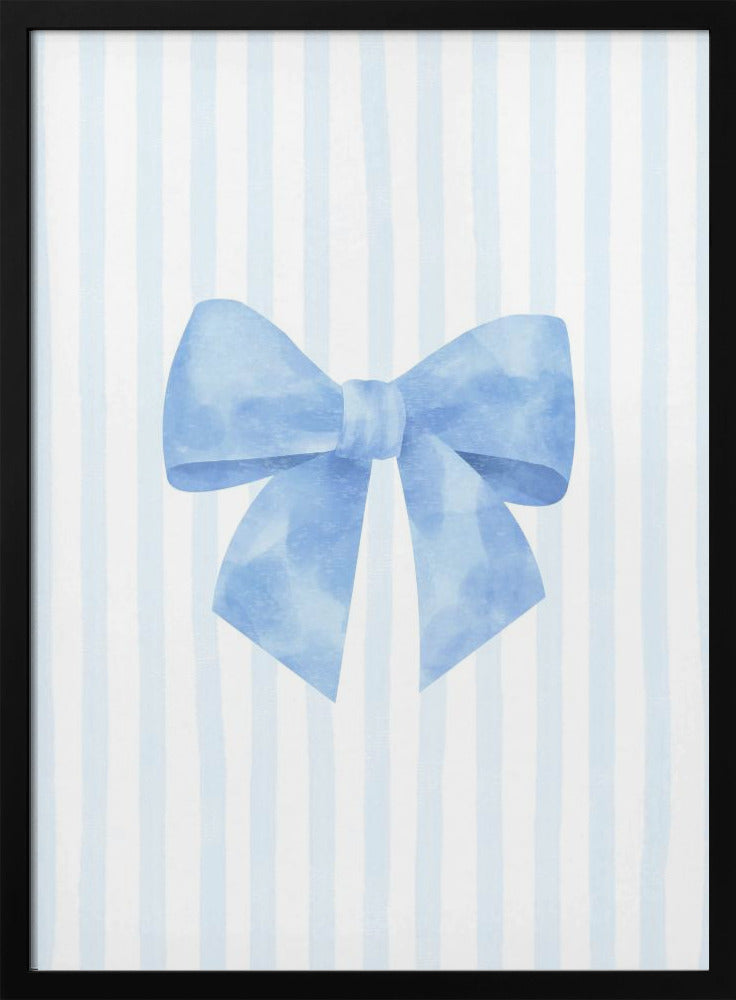 Elegantie met blauw lint | Poster