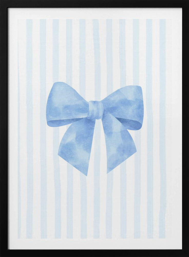 Elegantie met blauw lint | Poster