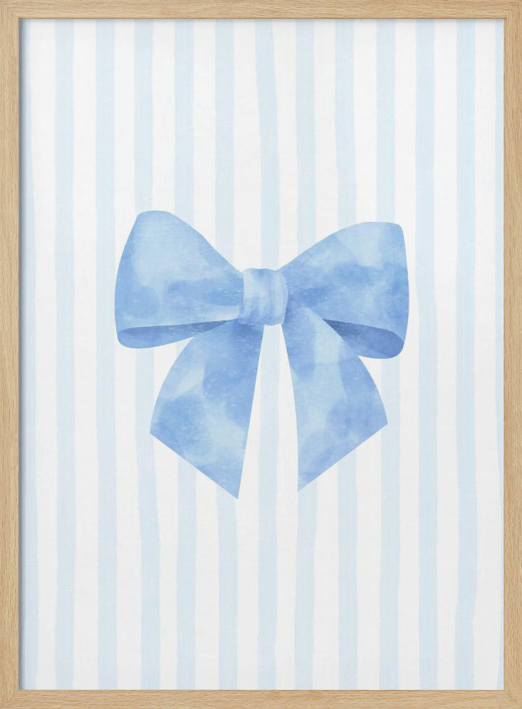 Elegantie met blauw lint | Poster