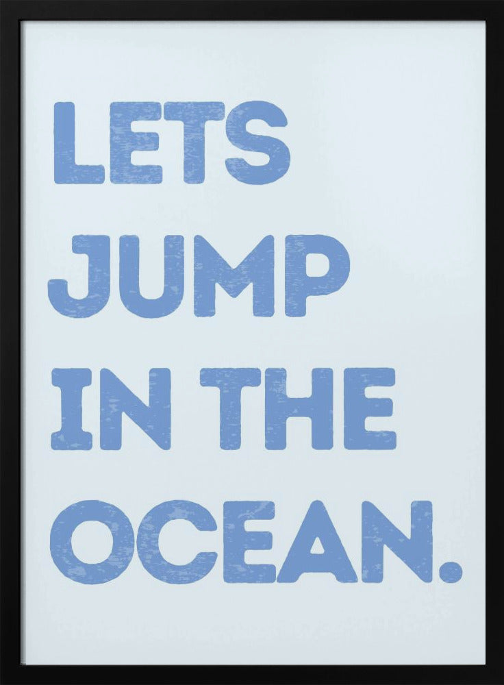 Laten we in de oceaan springen | Poster