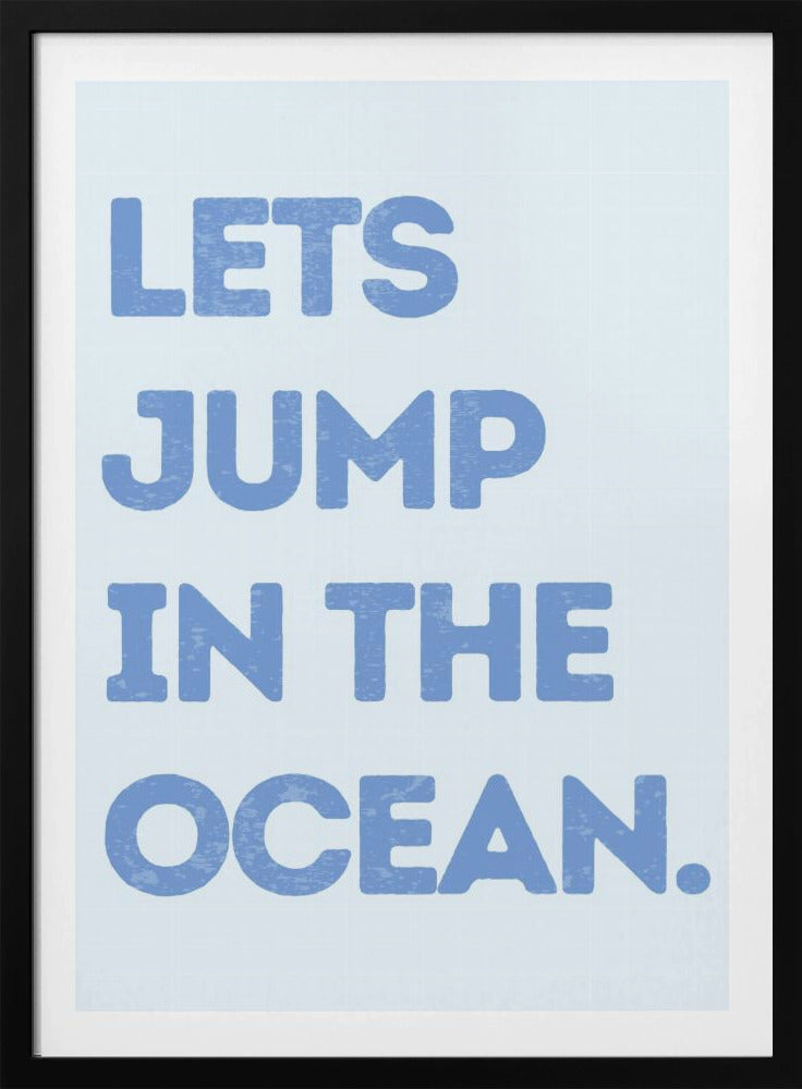 Laten we in de oceaan springen | Poster