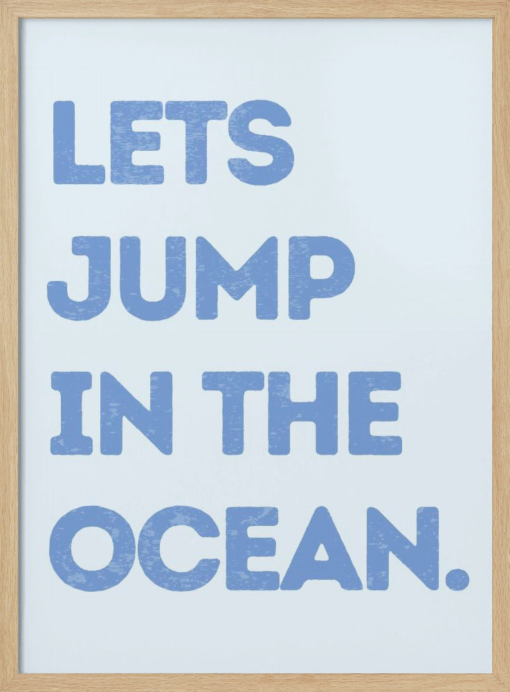 Laten we in de oceaan springen | Poster