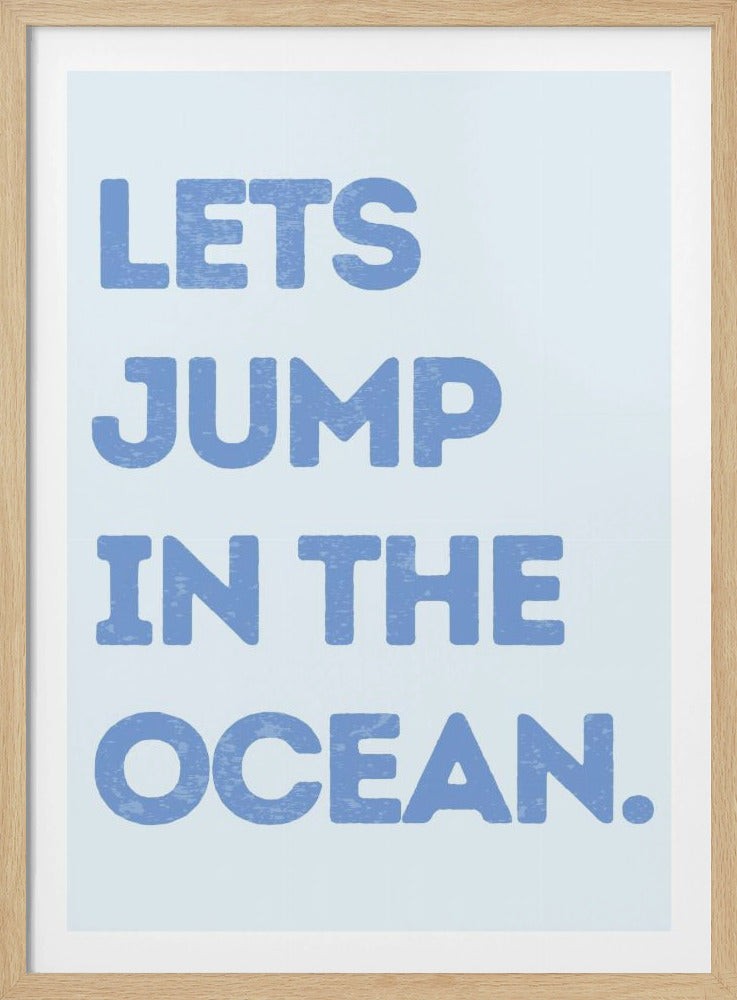 Laten we in de oceaan springen | Poster