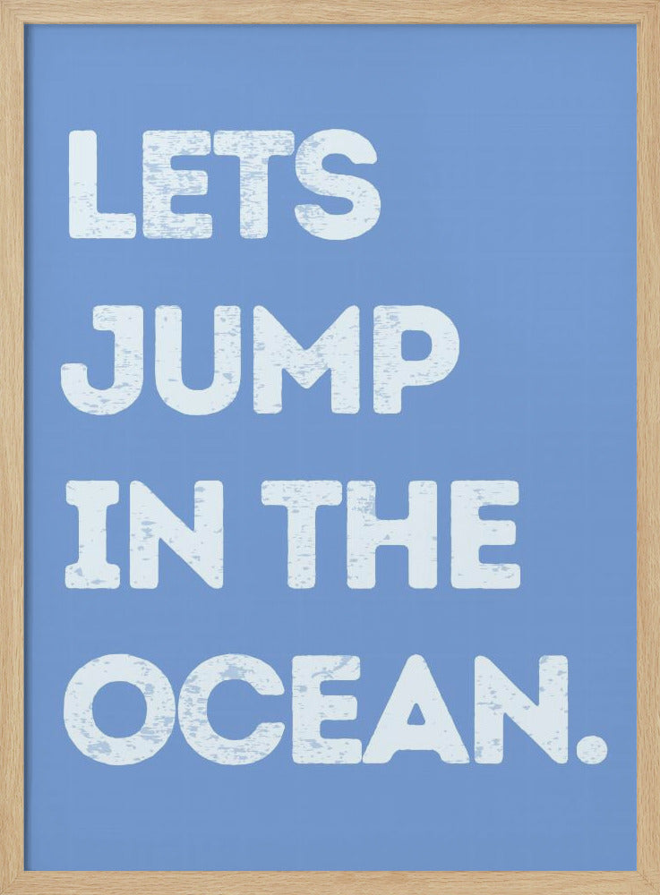 Spring in de oceaan | Poster