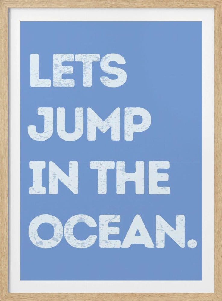 Spring in de oceaan | Poster