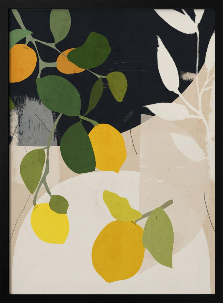 Citroen Abstracte Kunst | Poster