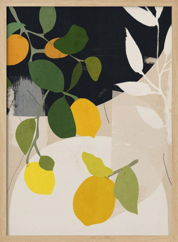 Citroen Abstracte Kunst | Poster