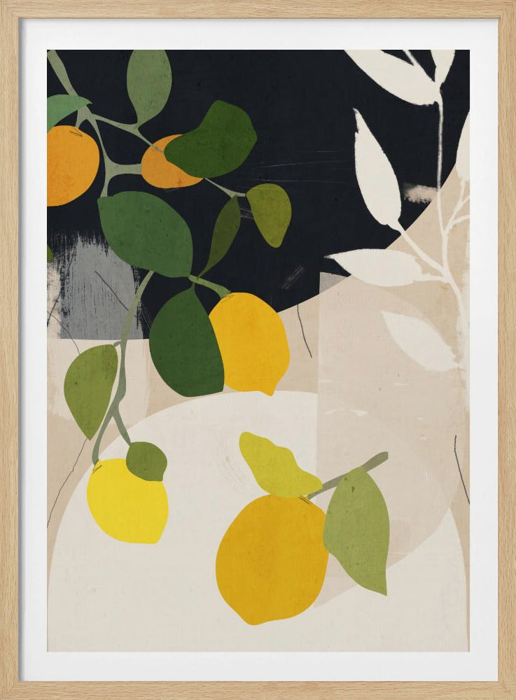 Citroen Abstracte Kunst | Poster