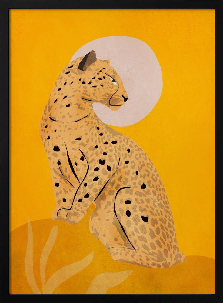 Gouden sierlijke cheetah | Poster