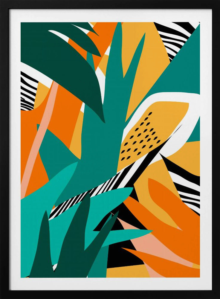 Jungle abstracte vorm | Poster