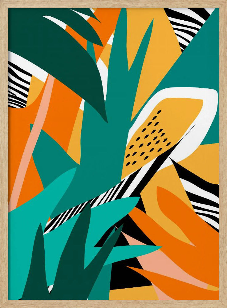 Jungle abstracte vorm | Poster