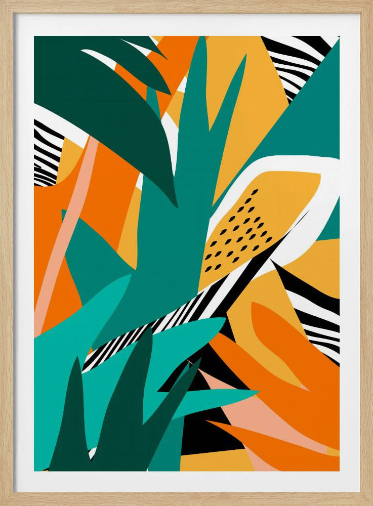 Jungle abstracte vorm | Poster
