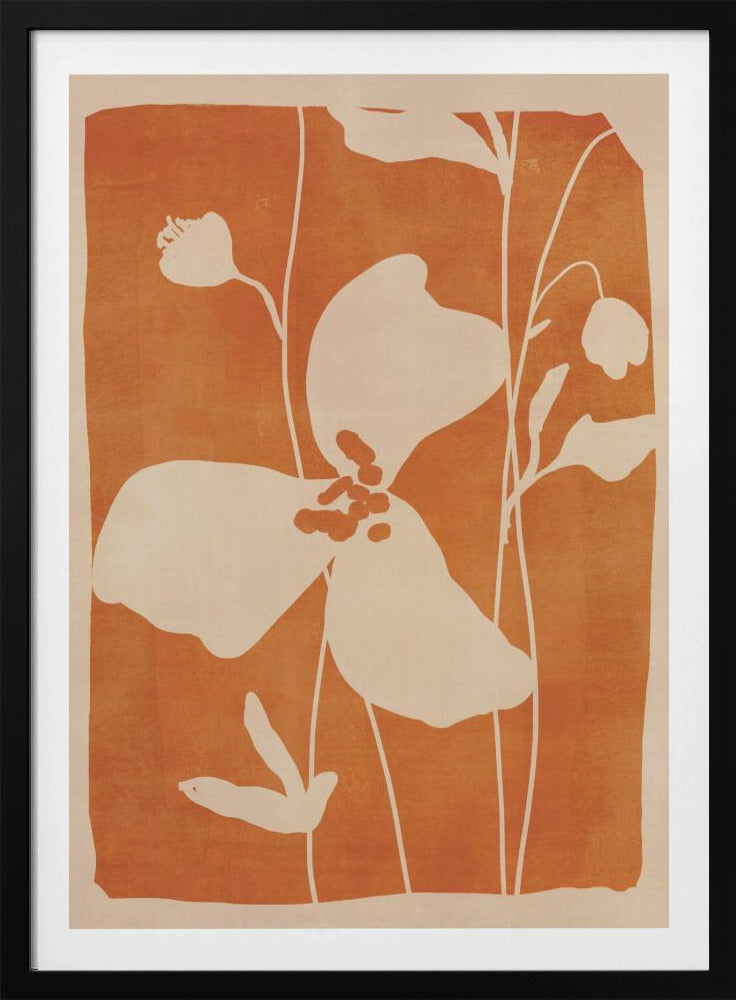 Abstracte minimale bloemen | Poster