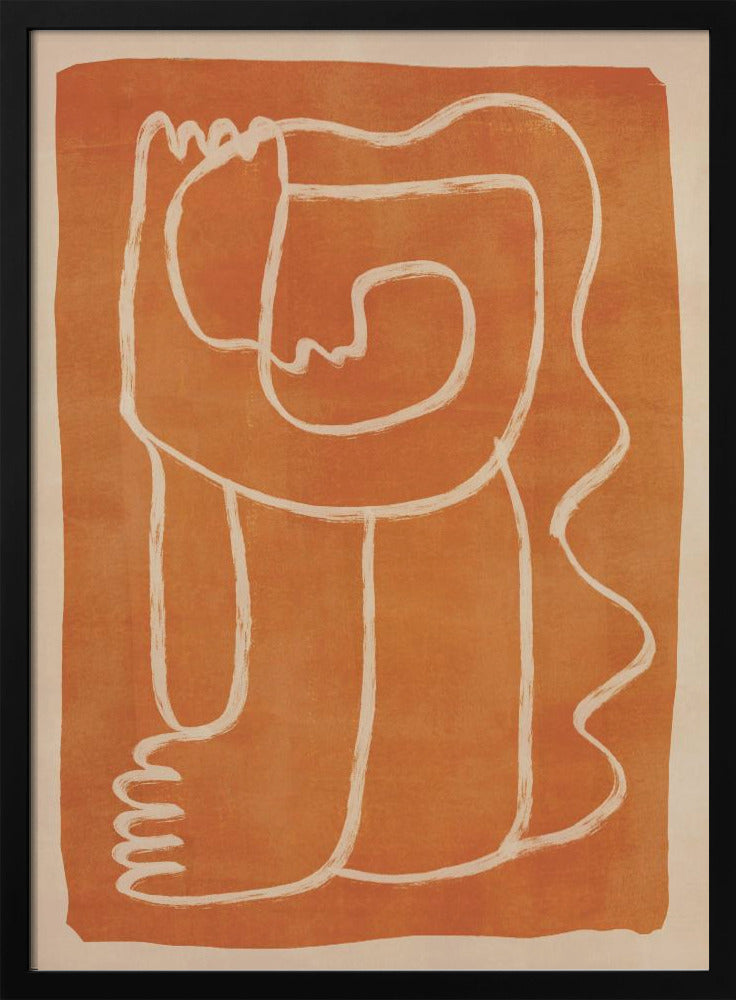 Abstracte lijnkunstfiguur | Poster