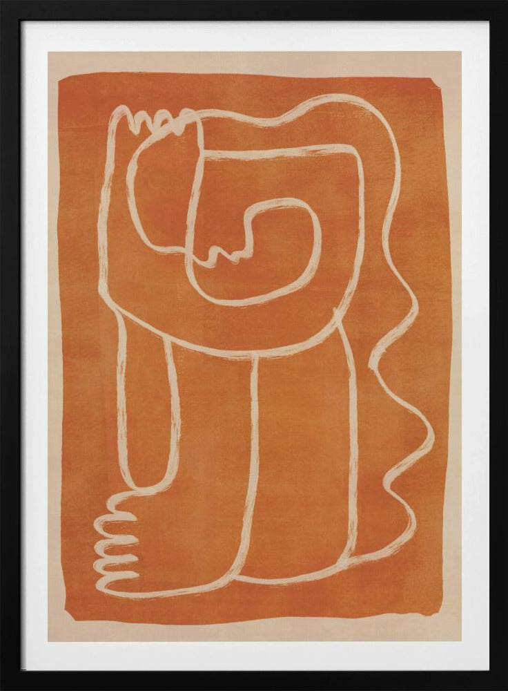 Abstracte lijnkunstfiguur | Poster