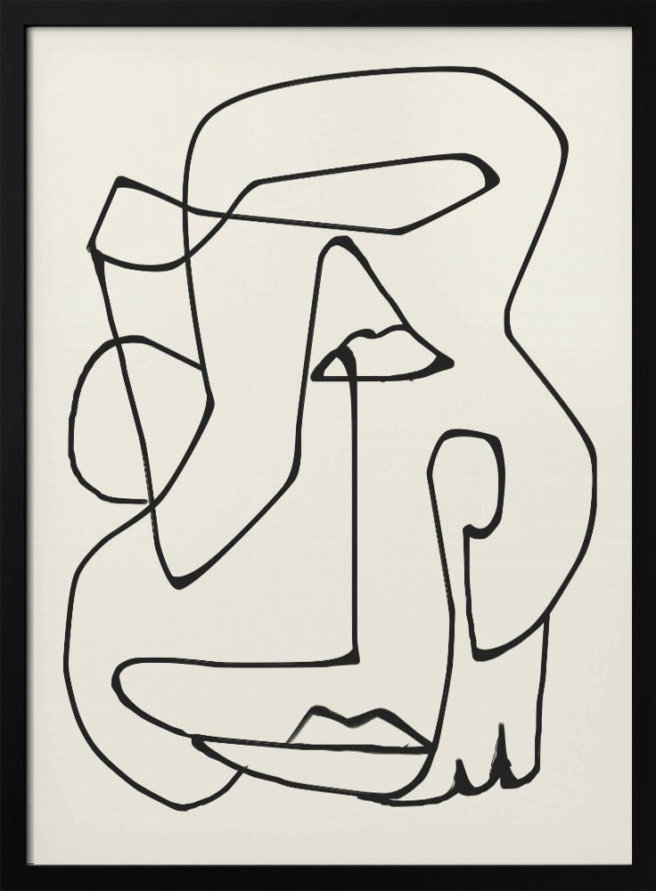 Abstracte lijnkunst | Poster