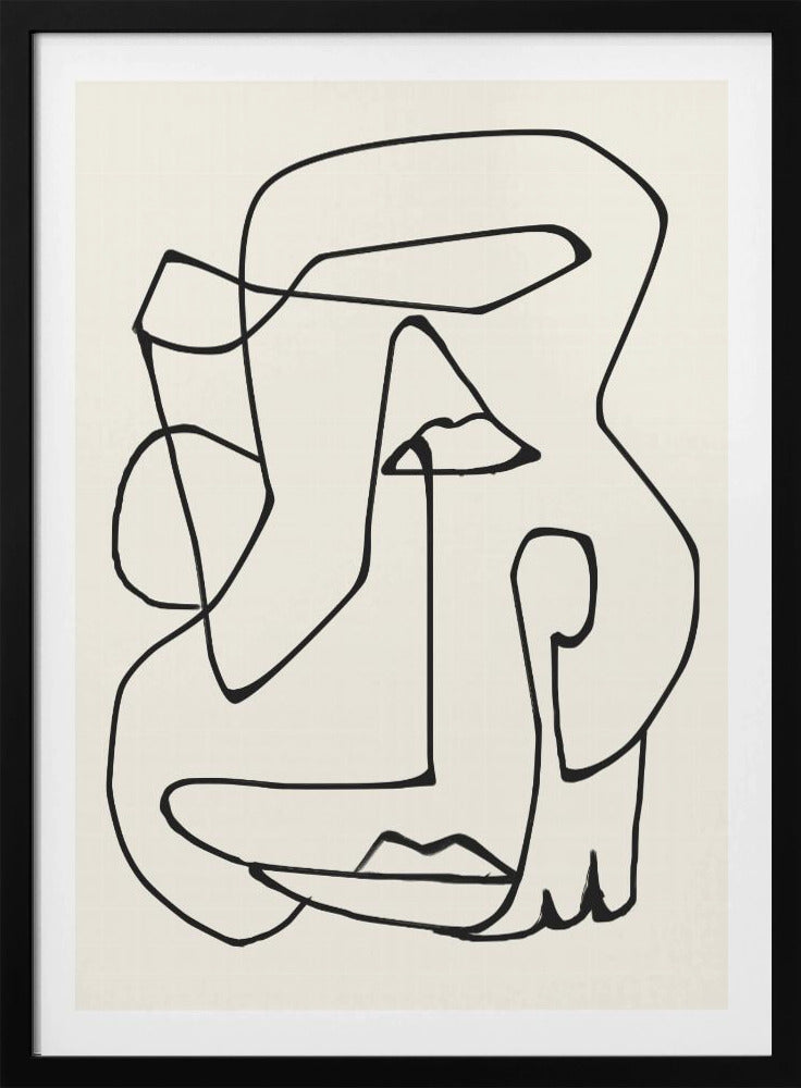 Abstracte lijnkunst | Poster