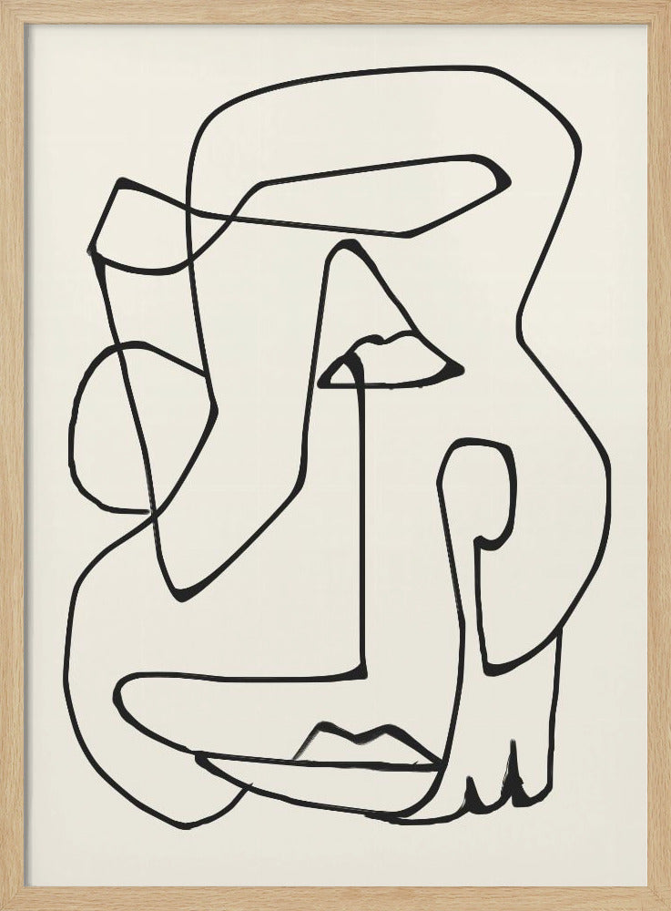 Abstracte lijnkunst | Poster