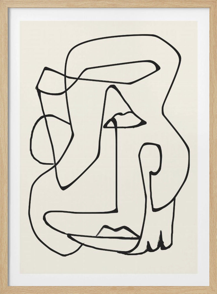 Abstracte lijnkunst | Poster