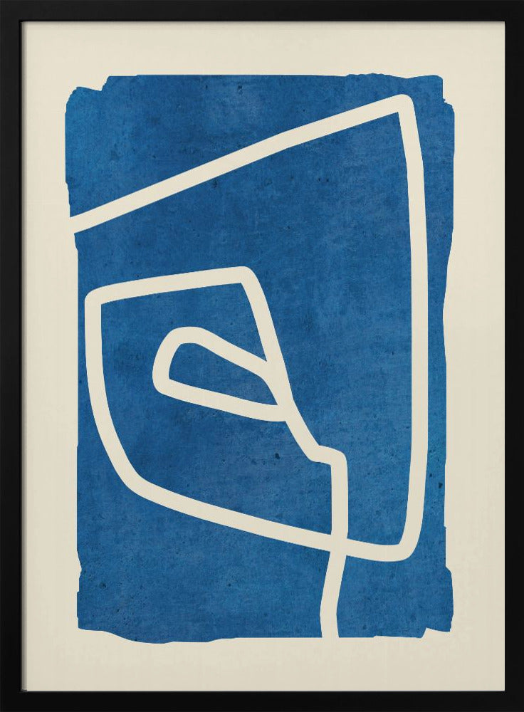 Blauwe Spiraaldans | Poster