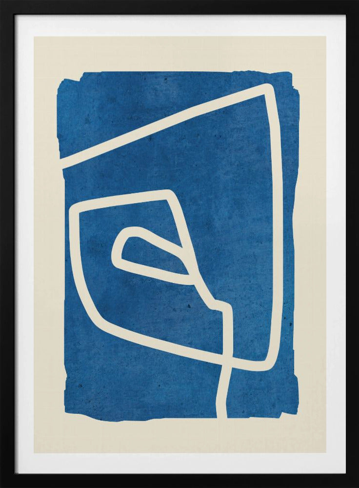 Blauwe Spiraaldans | Poster