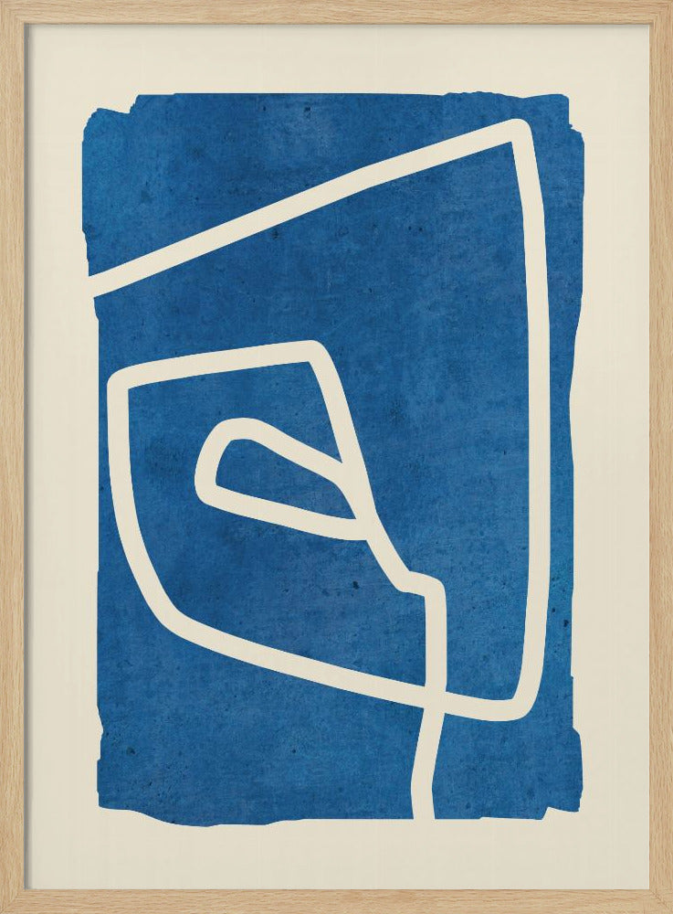 Blauwe Spiraaldans | Poster