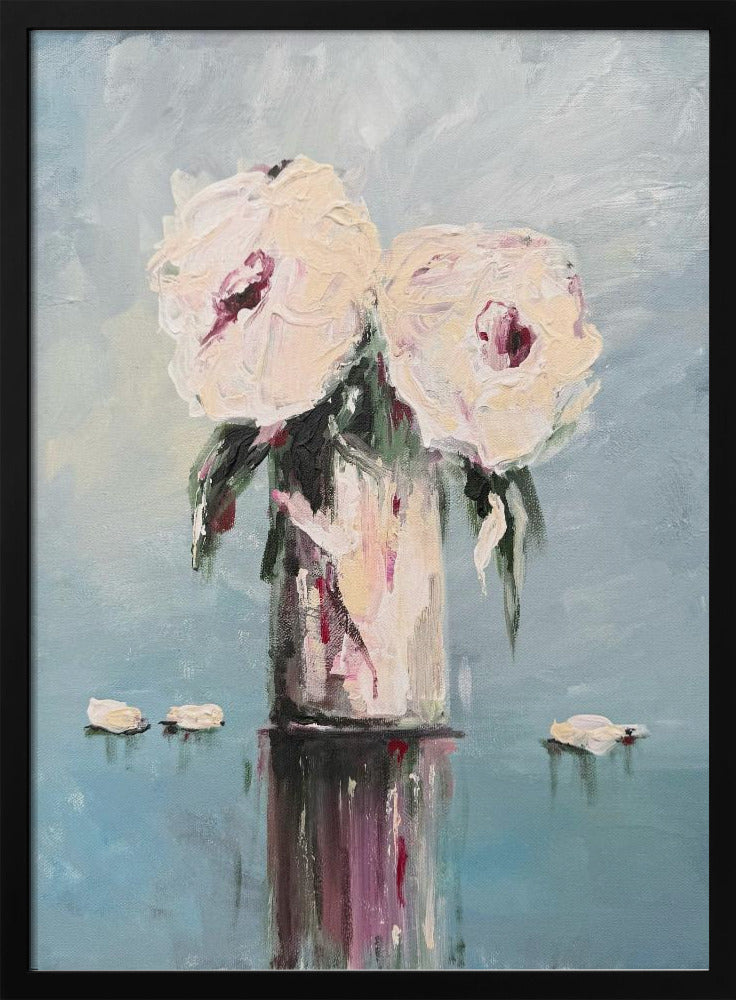 Witte rozen | Poster
