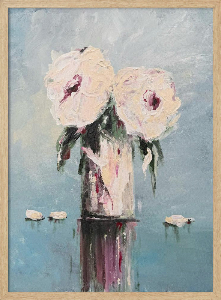 Witte rozen | Poster