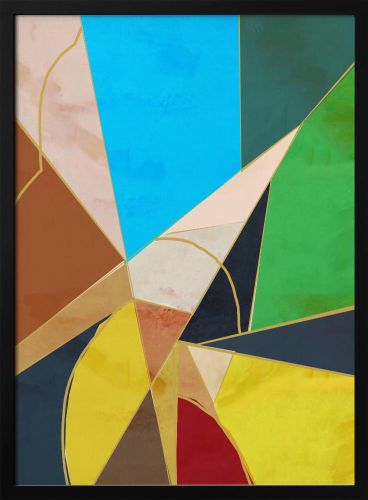 Kleurrijke geometrische vormen | Poster