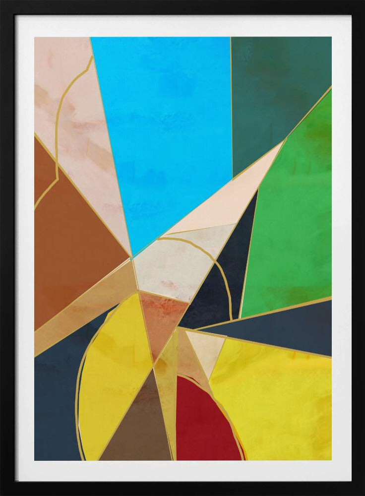 Kleurrijke geometrische vormen | Poster