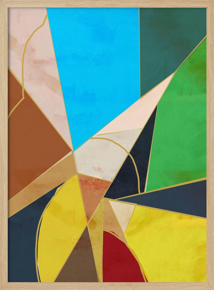 Kleurrijke geometrische vormen | Poster