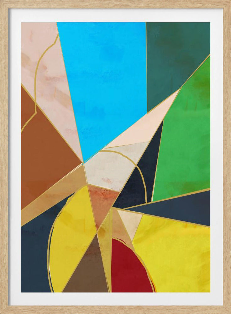 Kleurrijke geometrische vormen | Poster