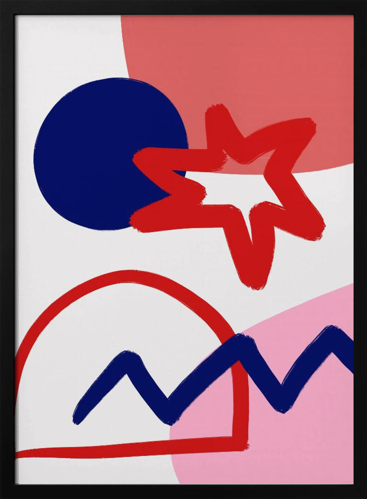 Gedurfde geometrische vormen | Poster